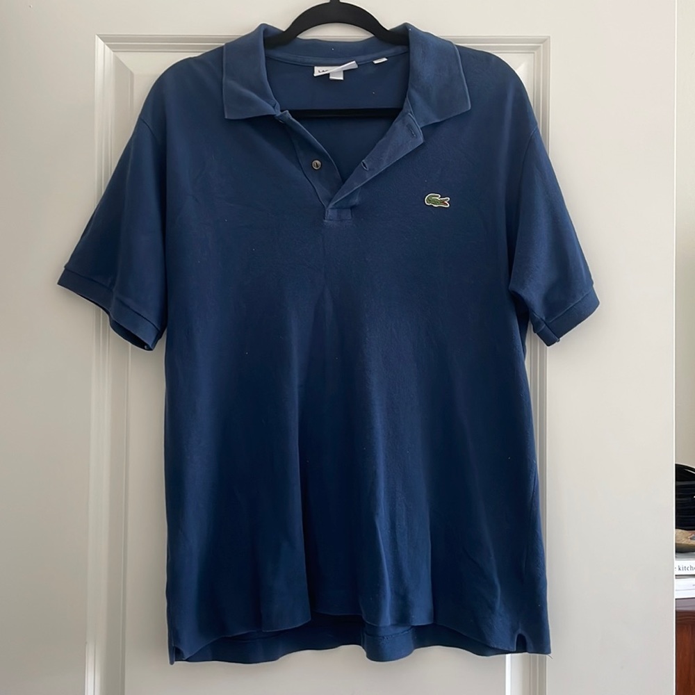 Navy blue Lacoste men’s polo shirt